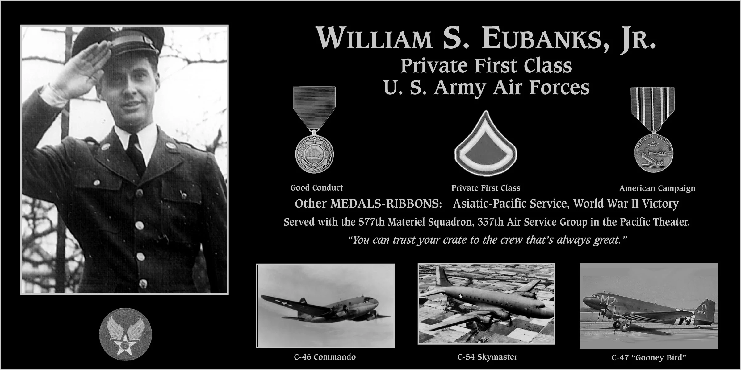 William S Eubanks jr