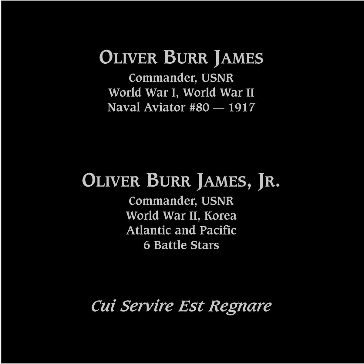 Oliver Burr James jr
