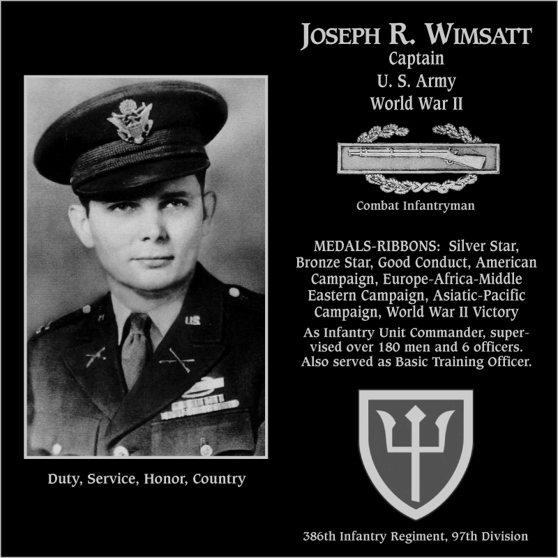 Joseph R Wimsatt
