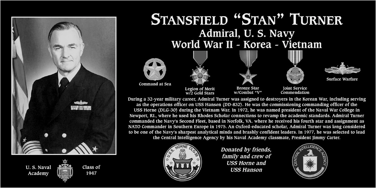 Stansfield “Stan” Turner