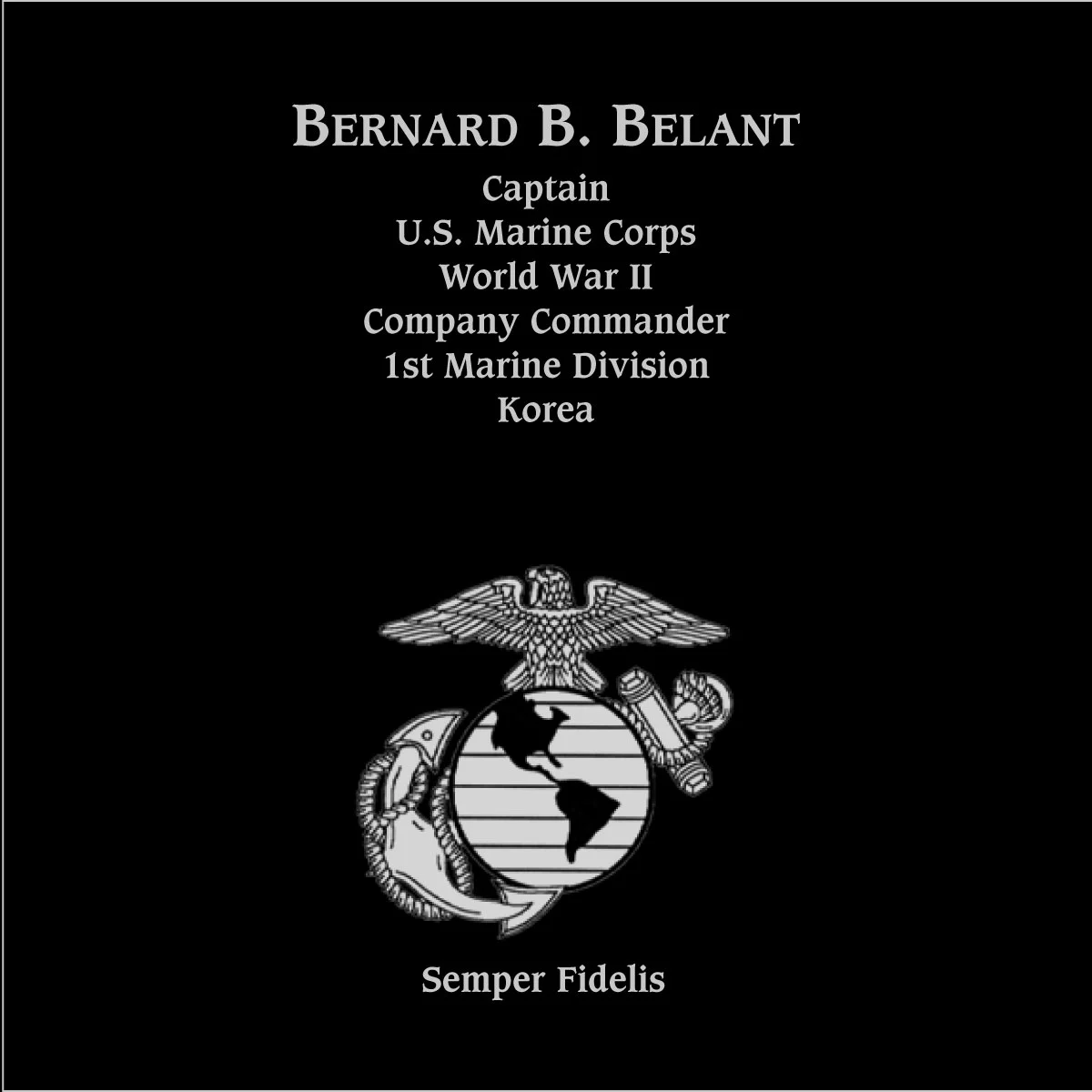 Bernard B Belant