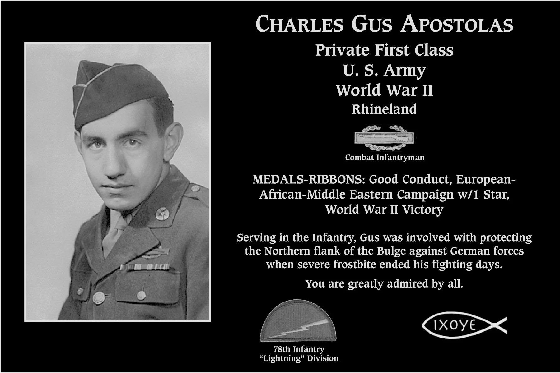 Charles Gus Apostolas