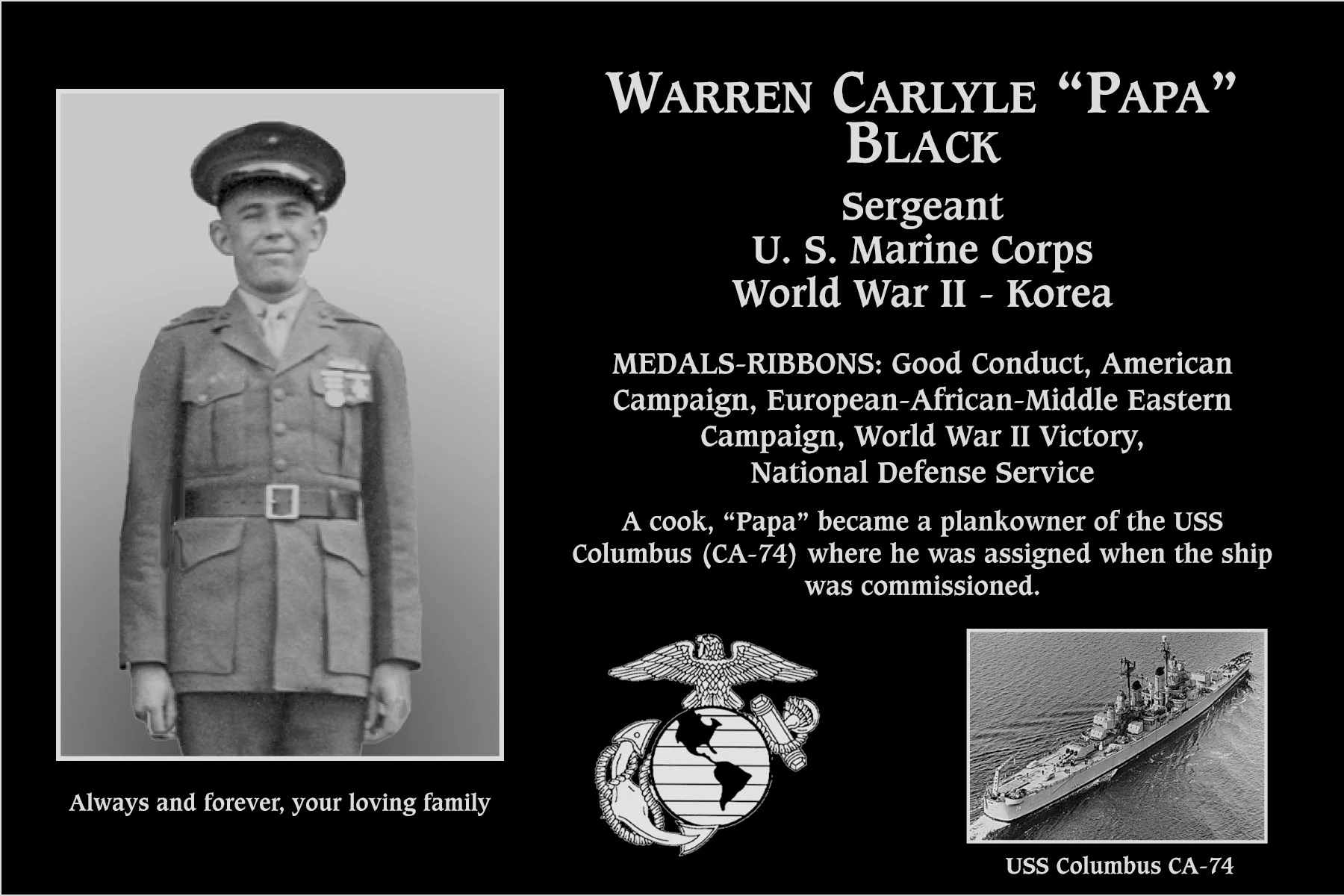 Warren Carlyle “Papa” Black