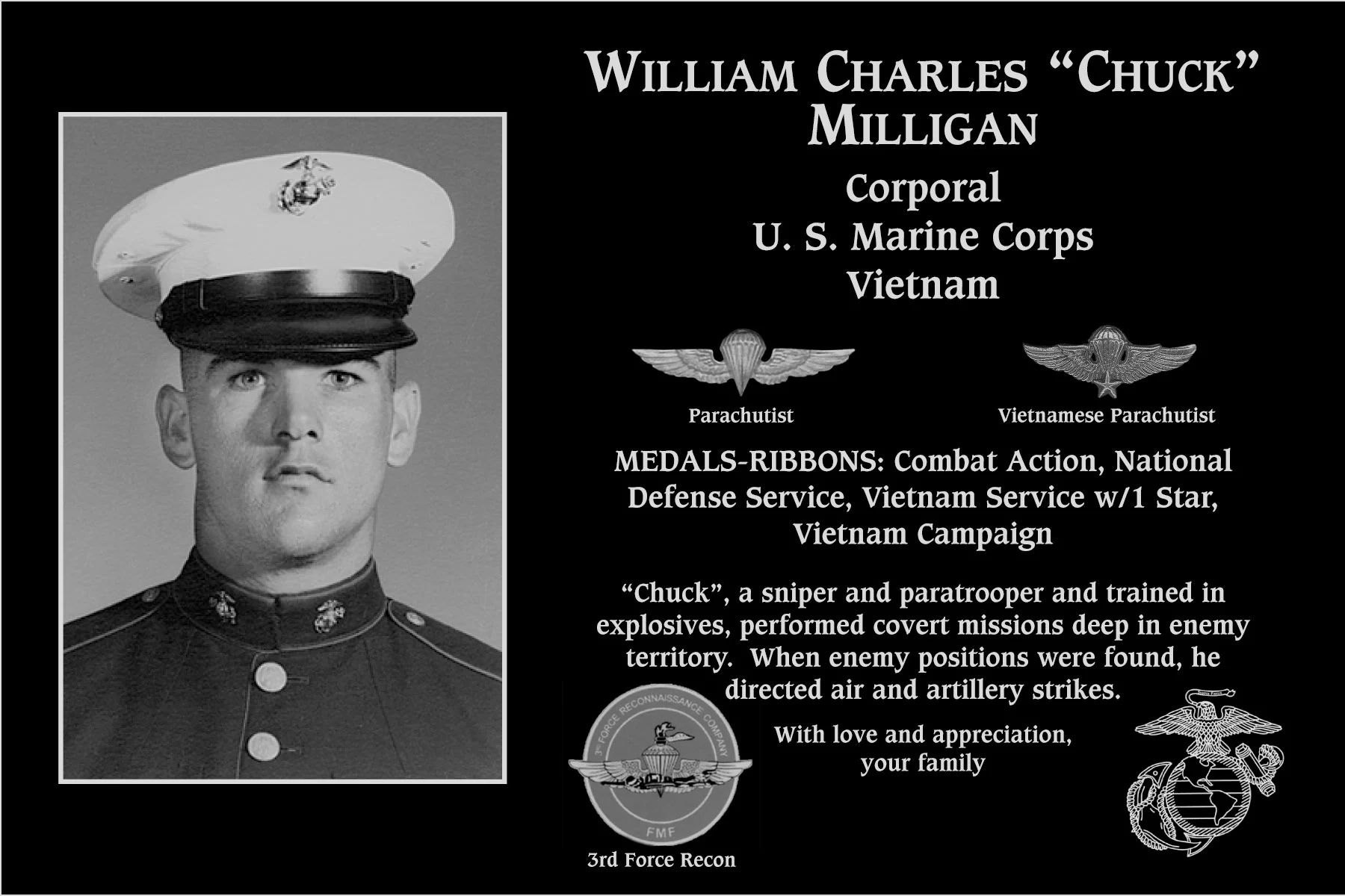 William Charles “Chuck” Milligan