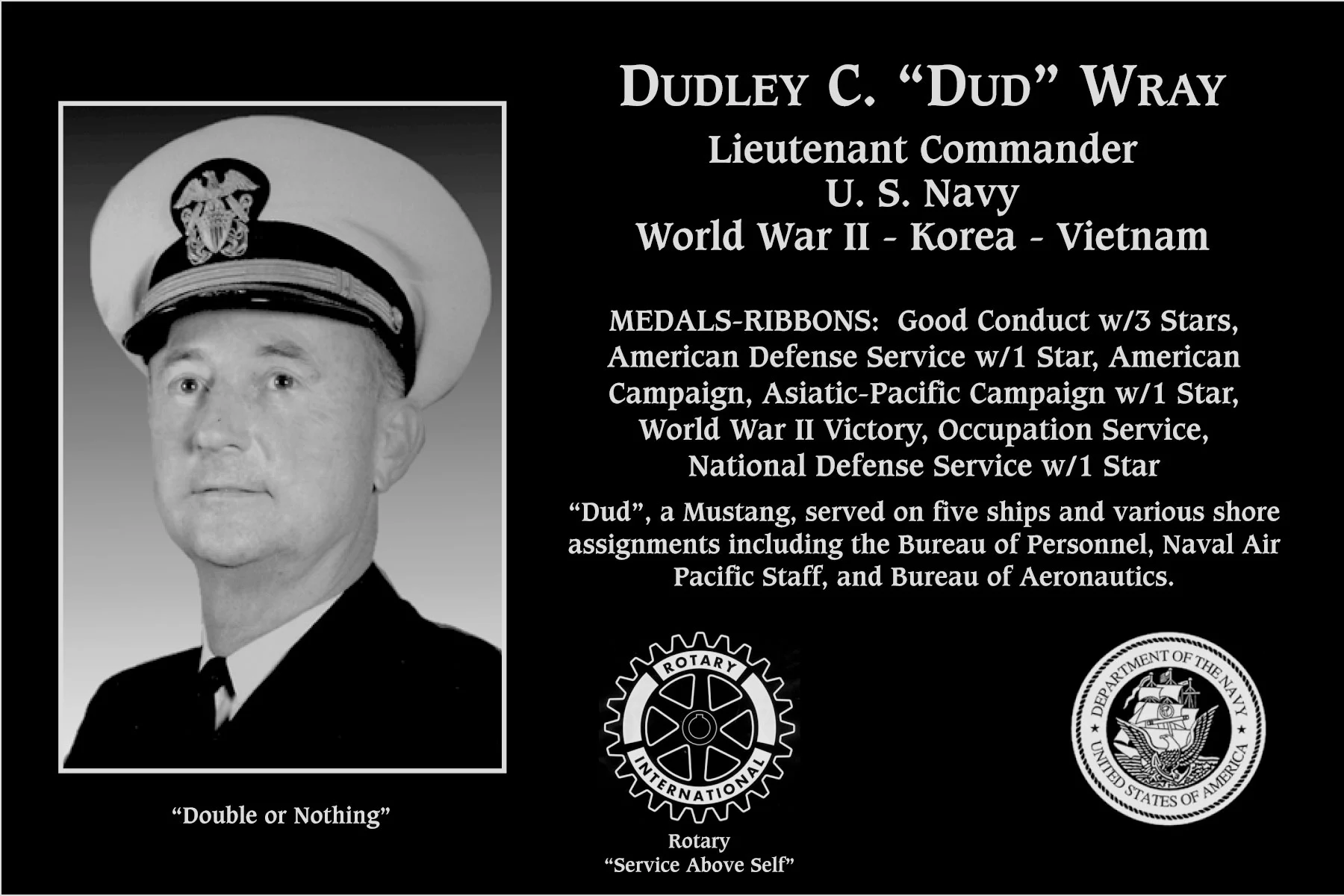 Dudley C “Dud” Wray