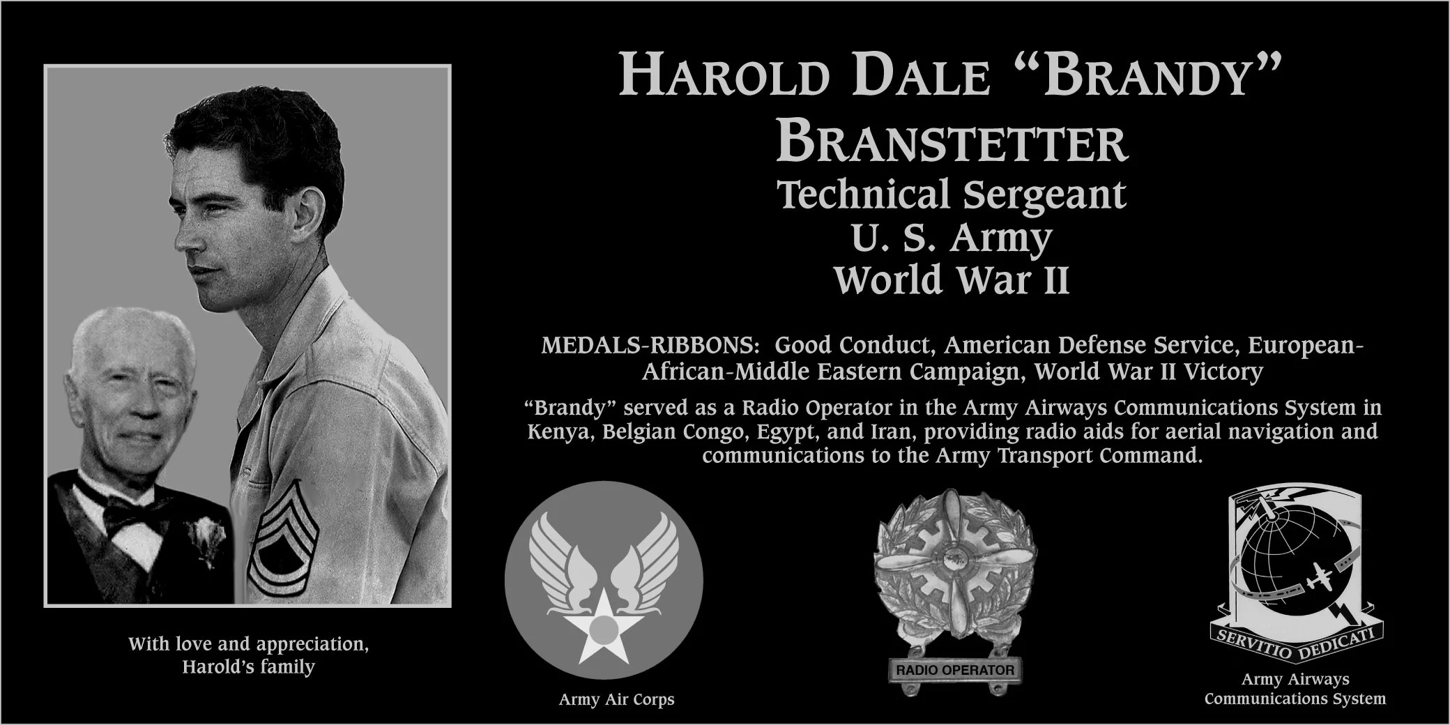Harold Dale “Brandy” Brandstetter