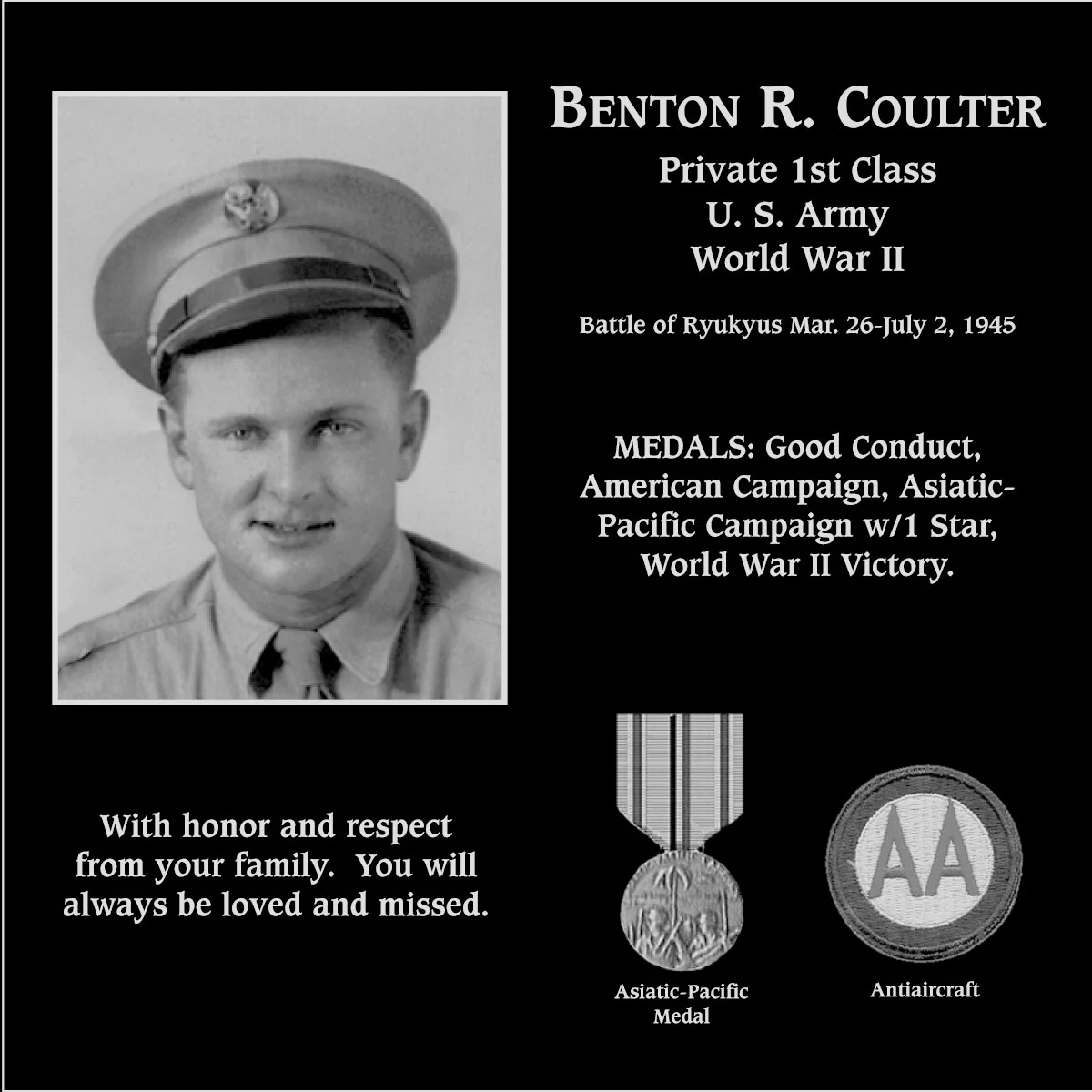 Benton R Coulter