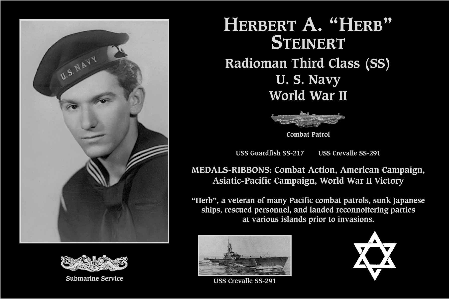 Herbert A “Herb” Steinert