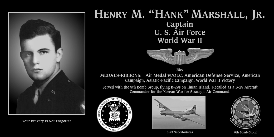 Henry M “Hank” Marshall, jr