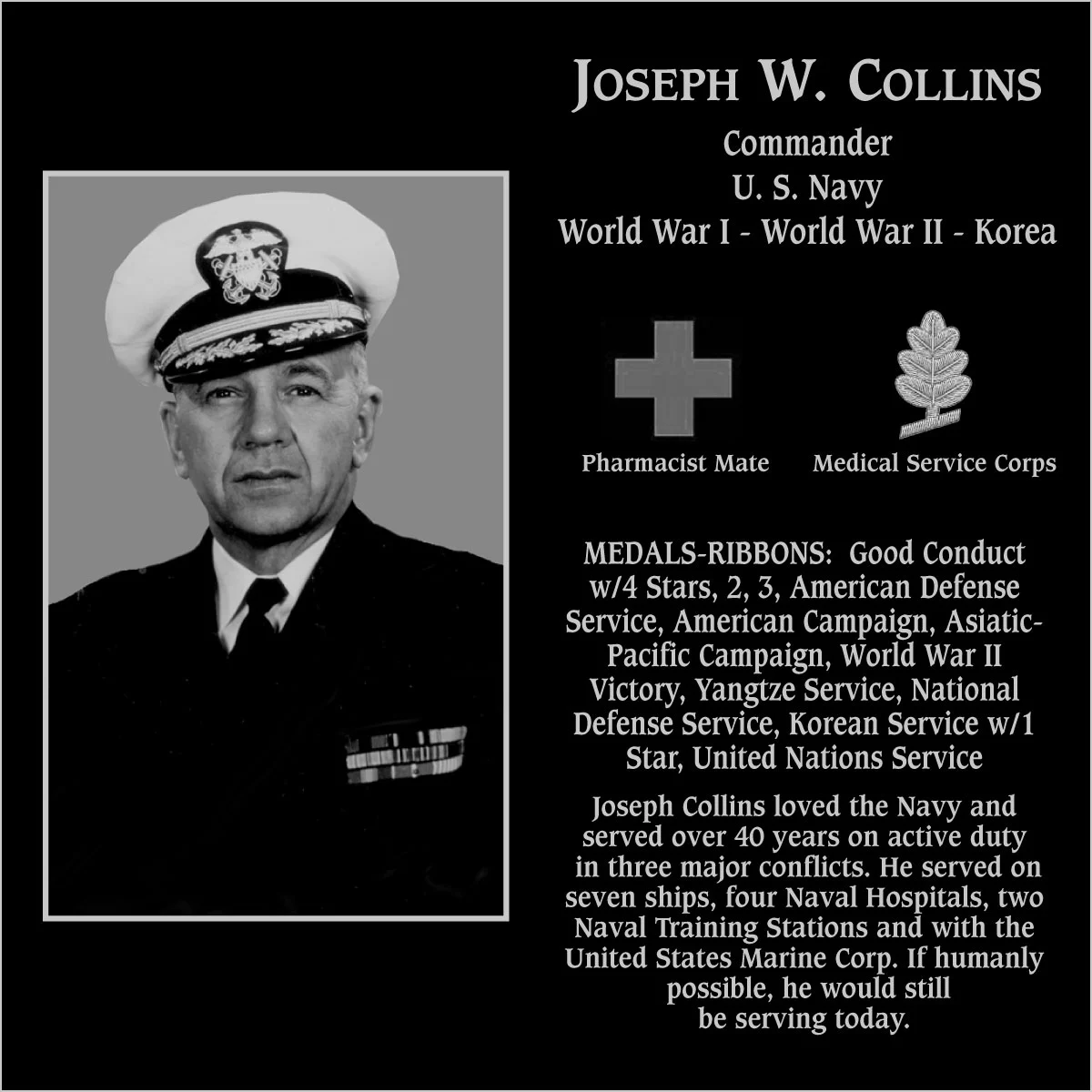 Joseph W Collins