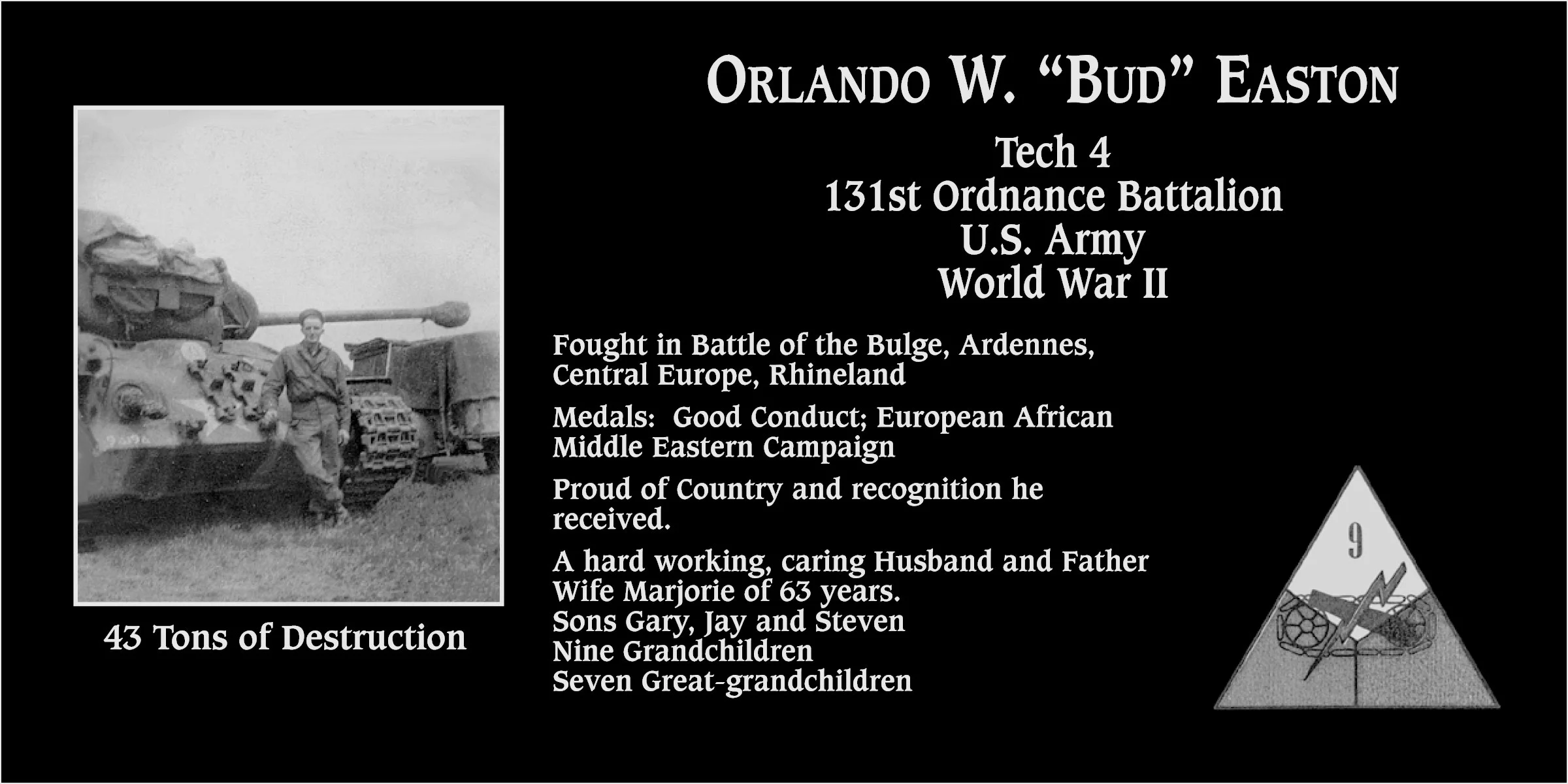Orlando W “Bud” Easton