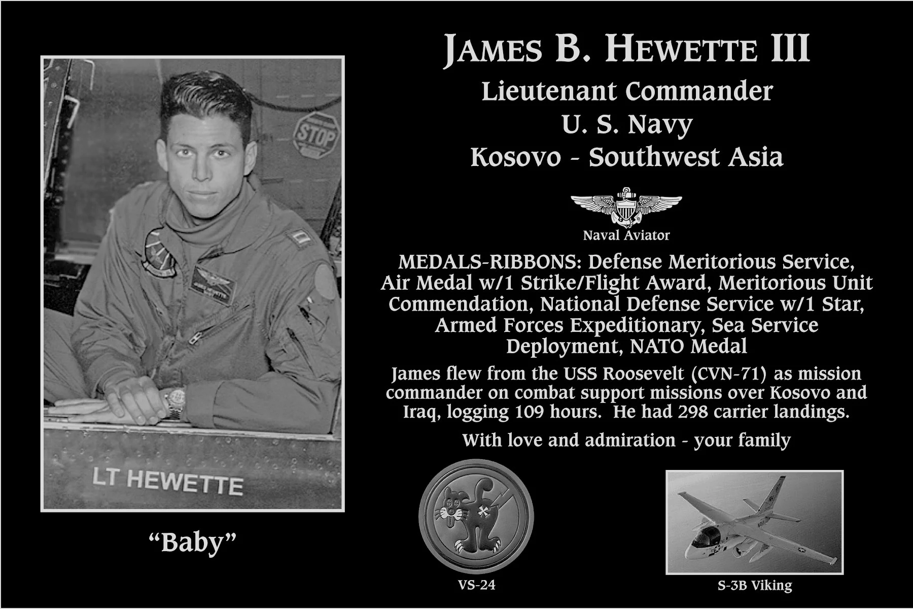 James B “Baby” Hewette, iii