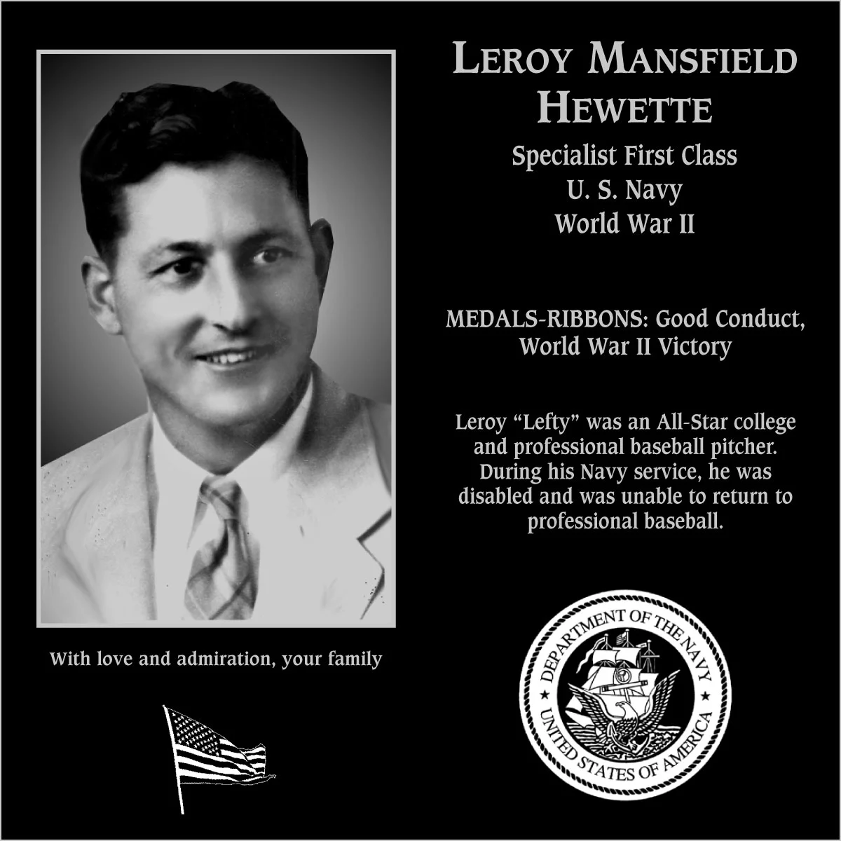 Leroy Mansfield “Lefty” Hewette