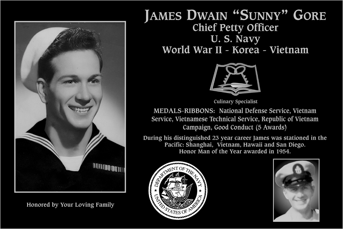 James Dwain “Sunny” Gore
