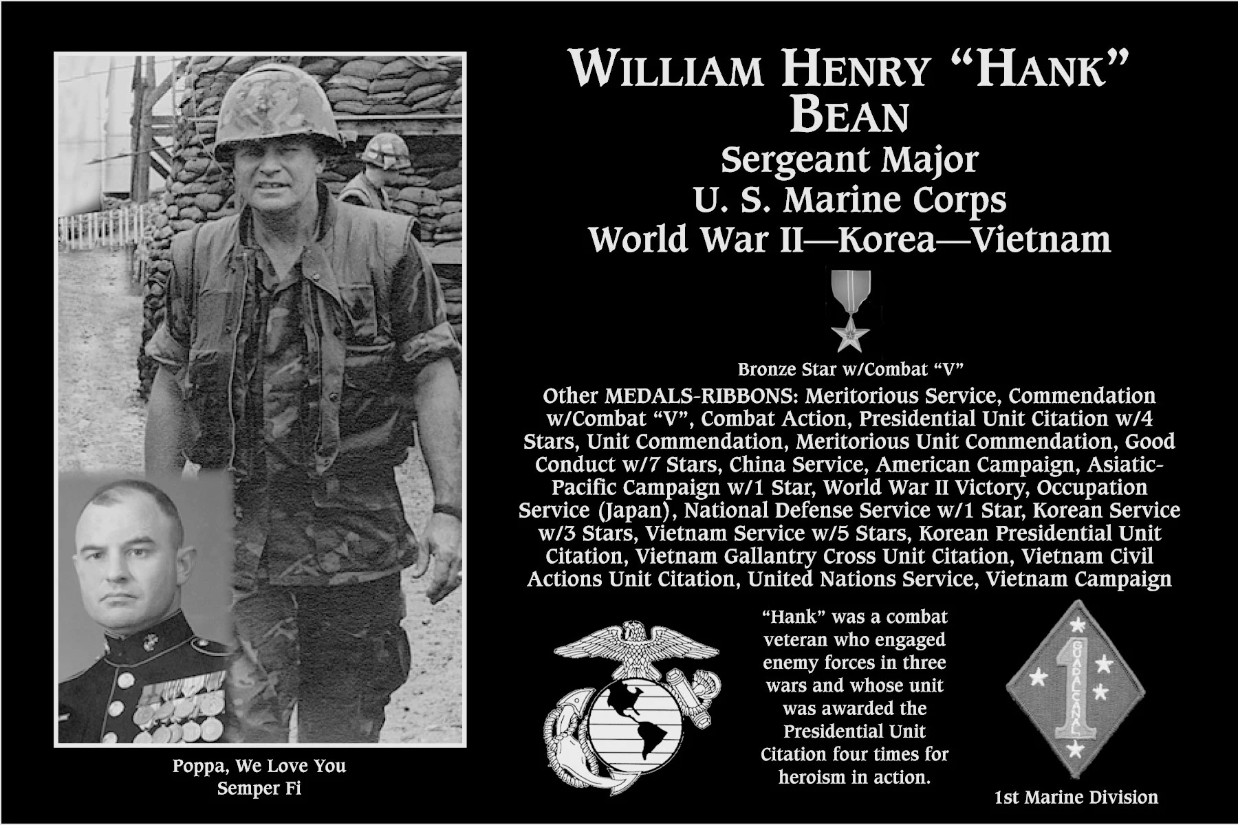 William Henry “Hank” Bean