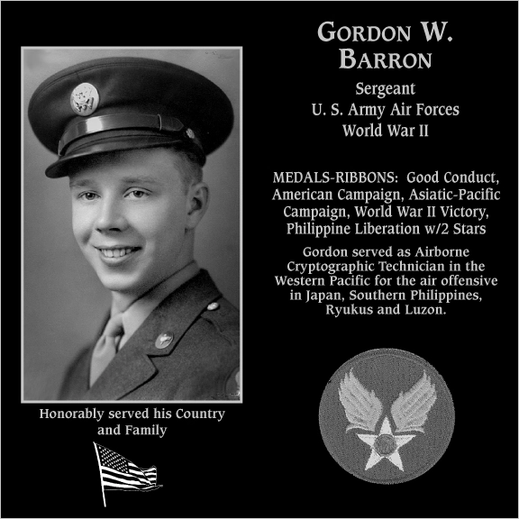 Gordon W Barron