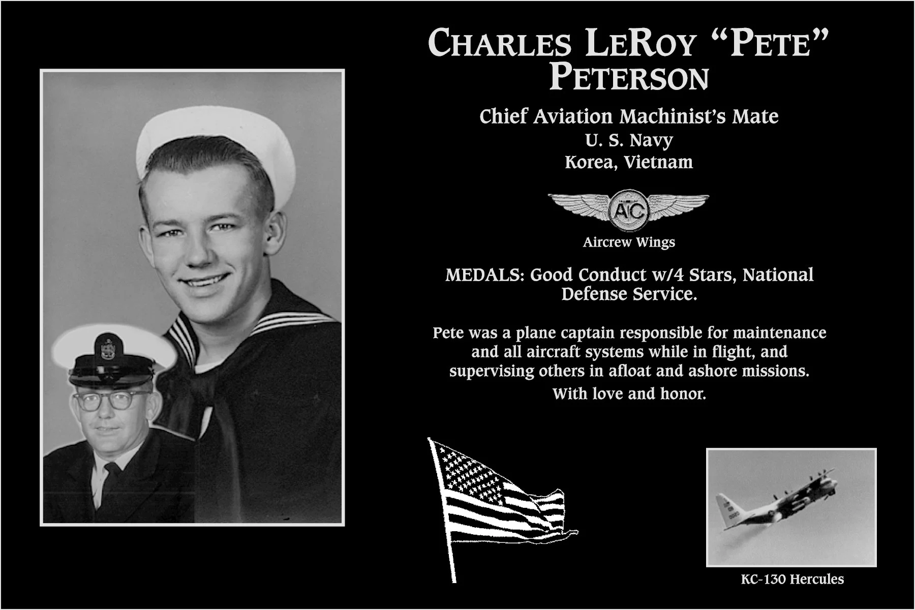 Charles LeRoy “Pete” Peterson