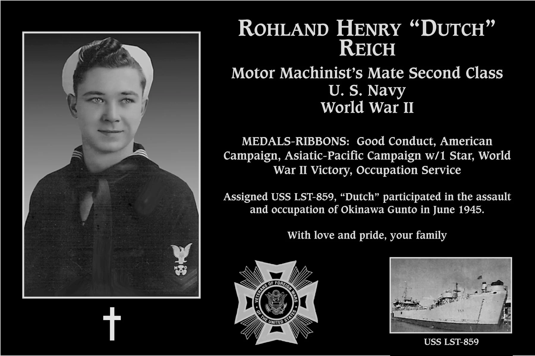 Rohland Henry “Dutch” Reich