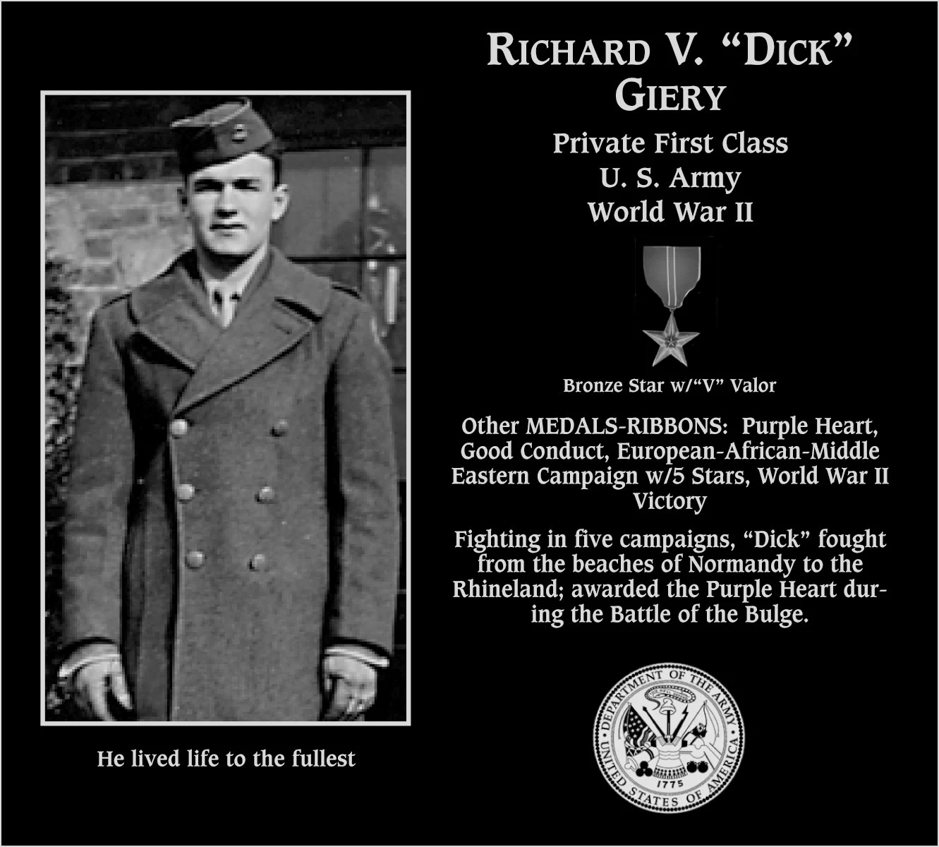 Richard V. “Dick” Giery