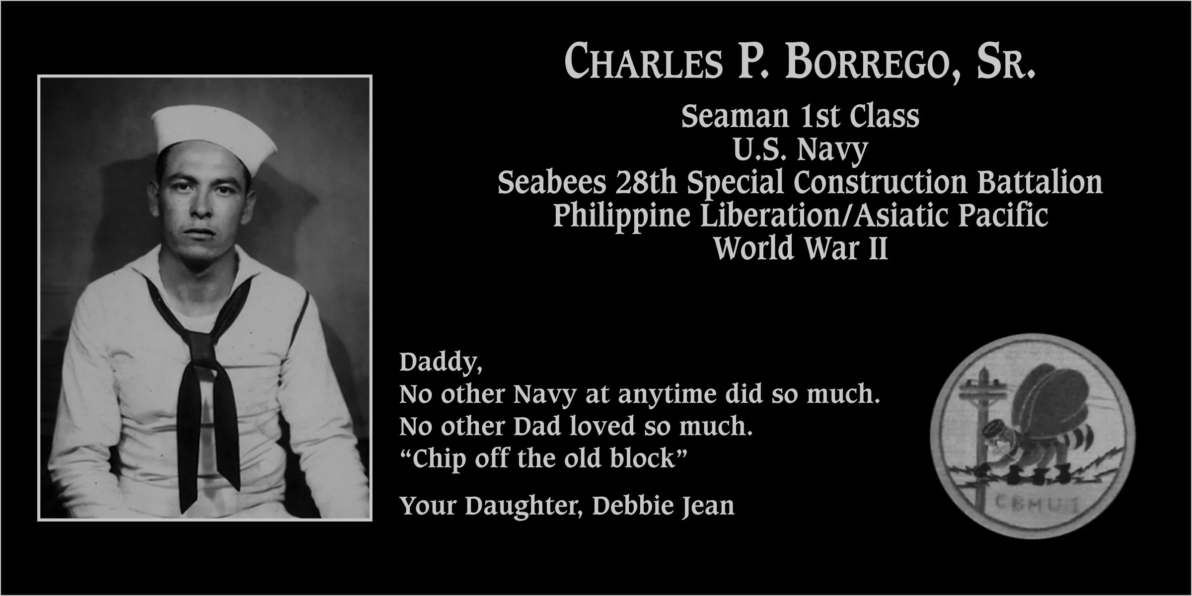 Charles P Borrego, sr