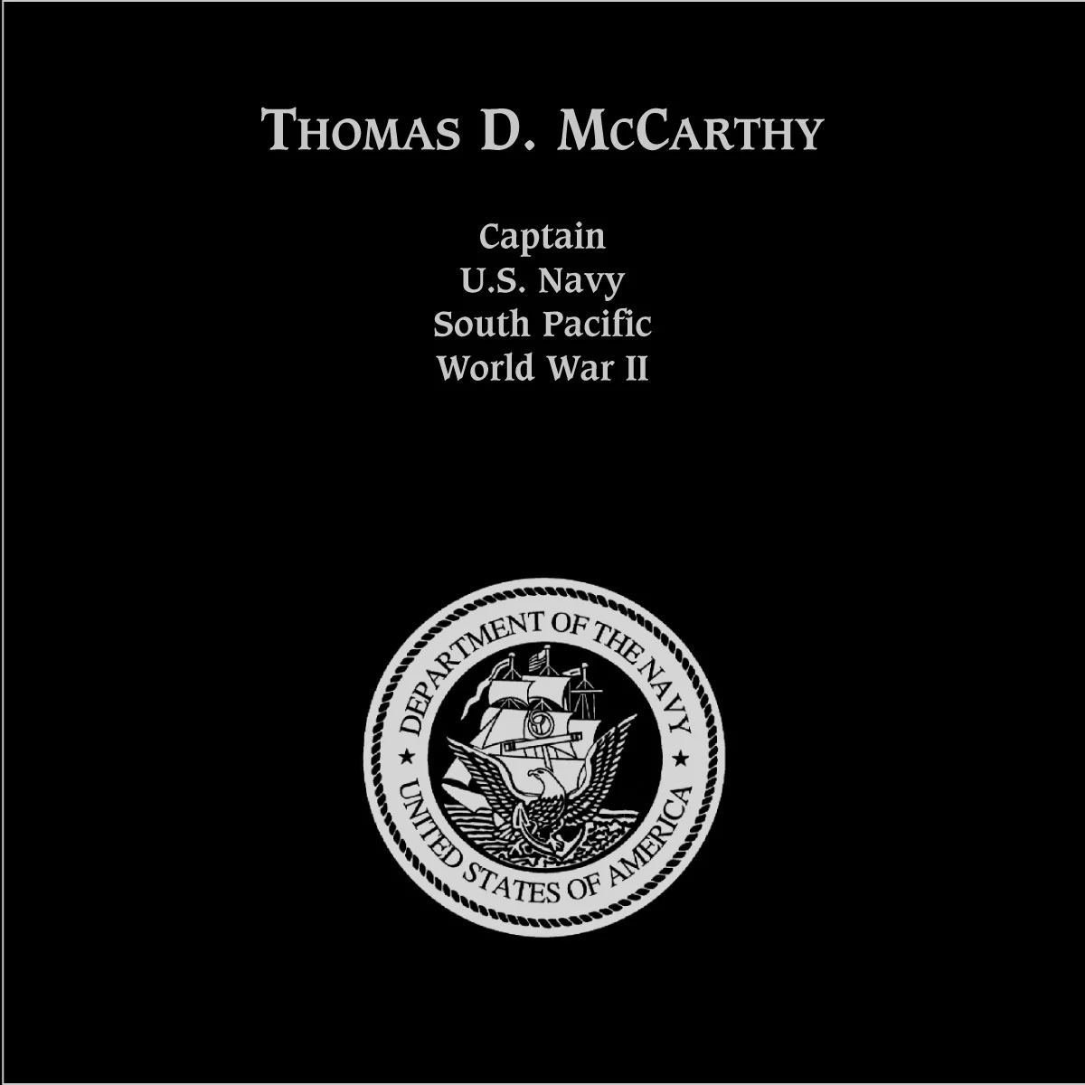 Thomas D McCarthy