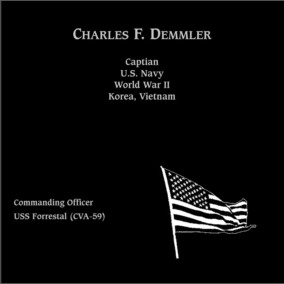 Charles F Demmler