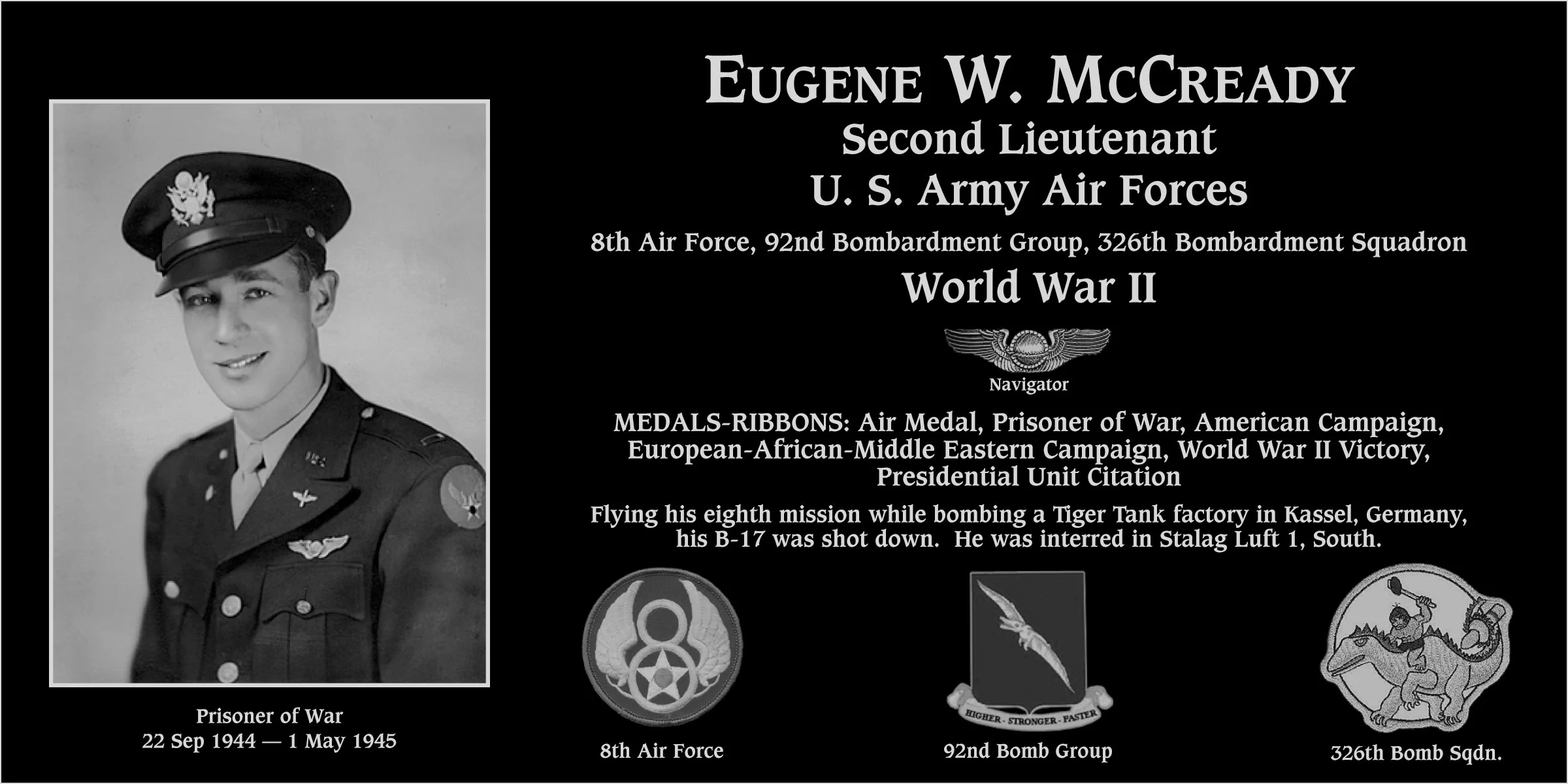 Eugene W McCready