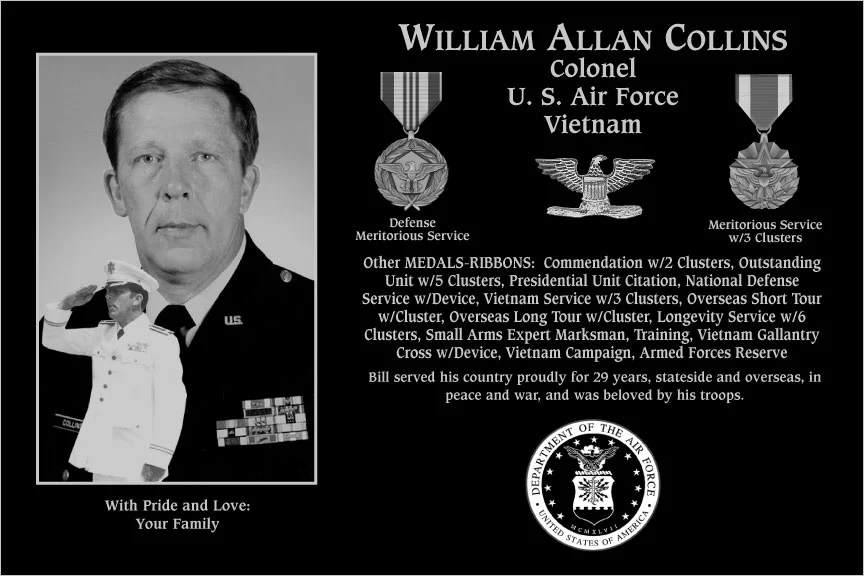 Colonel William Allen Collins | Mt. Soledad Virtual Plaque