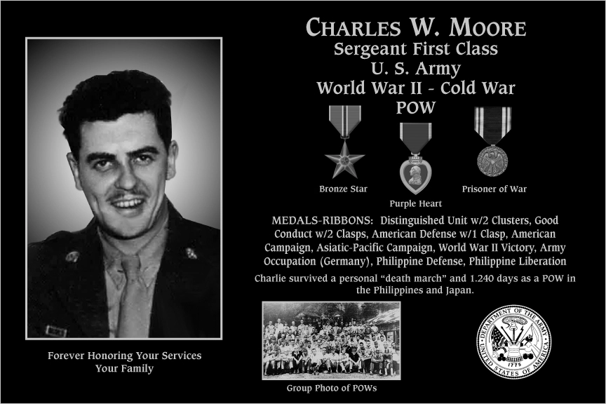 Sergeant First Class Charles W Moore | Mt. Soledad Virtual Plaque