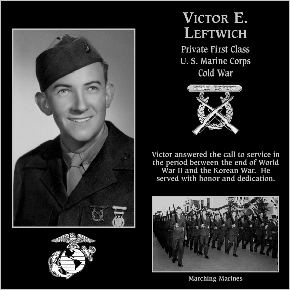 Private First Class Victor E. Leftwich | Mt. Soledad Virtual Plaque