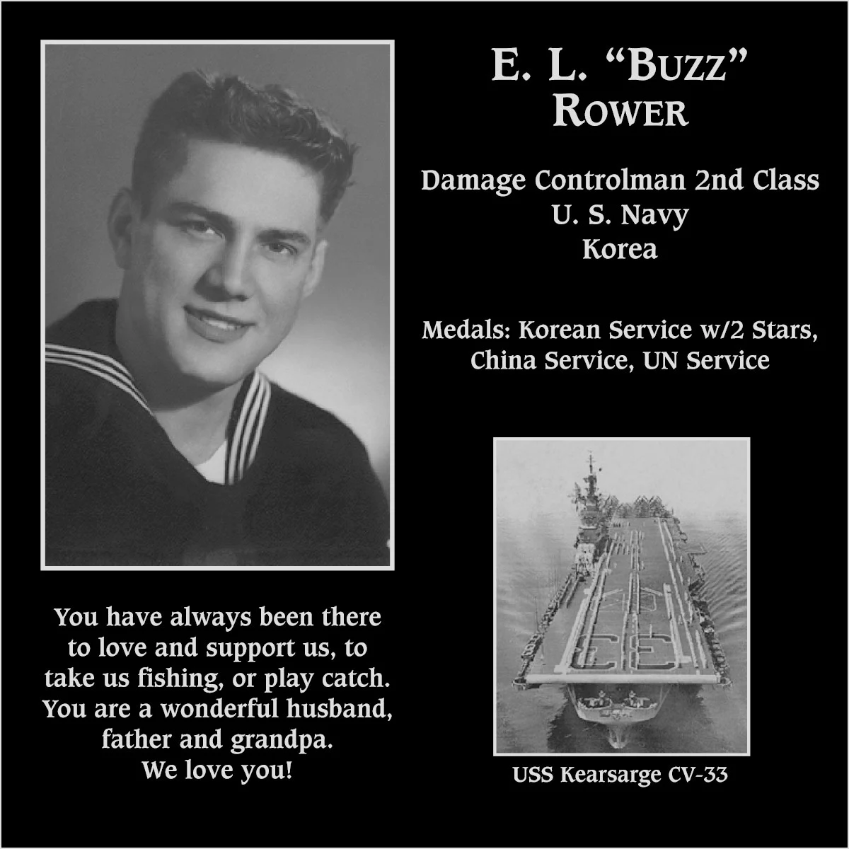 Petty Officer Second Class E L Rower Mt Soledad Virtual Plaque petty-officer-second-class-e-l-rower-mt-soledad-virtual-plaque