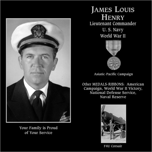 Lieutenant Commander James Louis Henry | Mt. Soledad Virtual Plaque