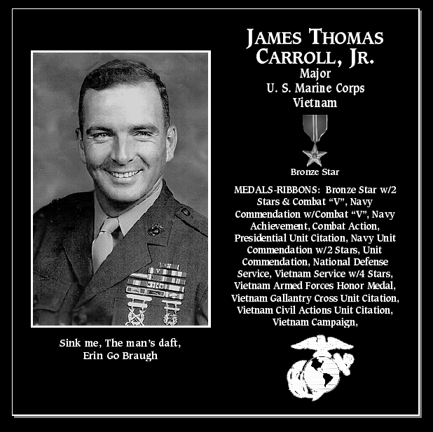 Major James Thomas Carroll jr | Mt. Soledad Virtual Plaque