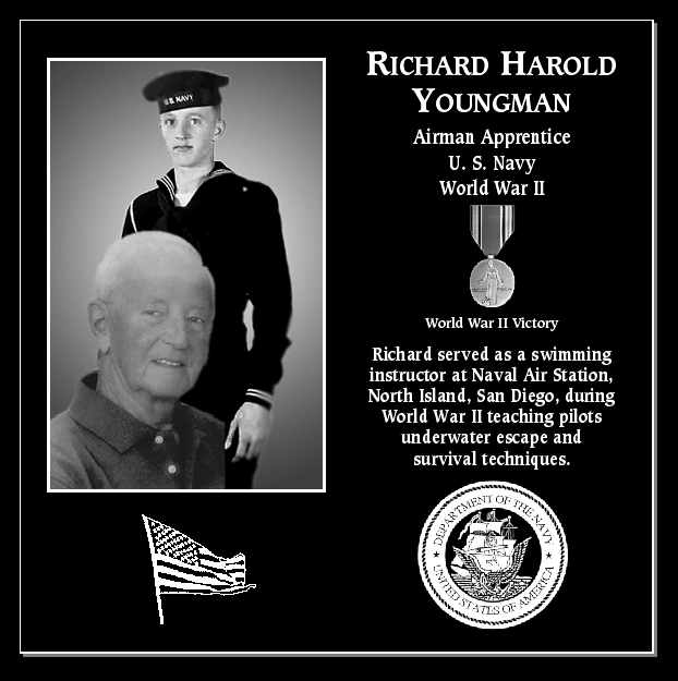 Seamanairmanfireman Apprentice Richard Harold Youngman Mt Soledad Virtual Plaque