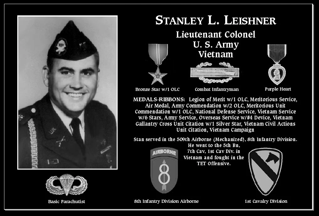 Lieutenant Colonel Stanley L Leishner | Mt. Soledad Virtual Plaque