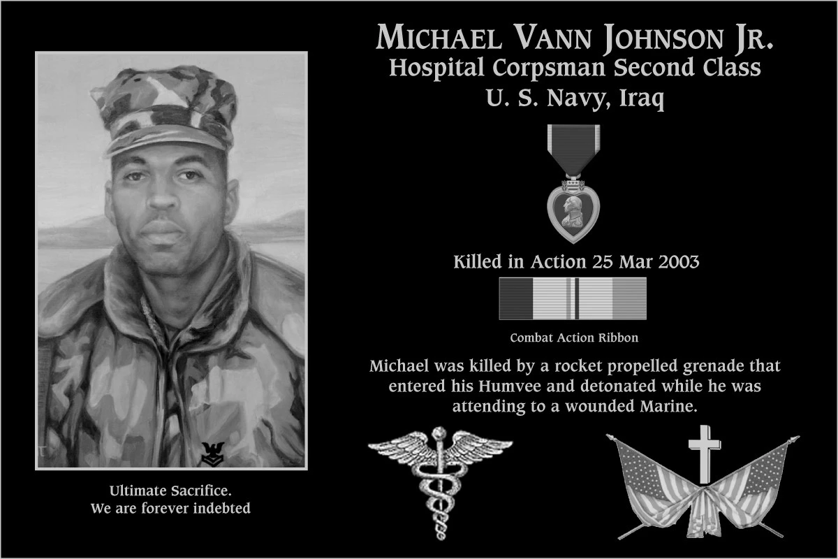 Petty Officer Second Class Michael Vann Johnson jr | Mt. Soledad ...