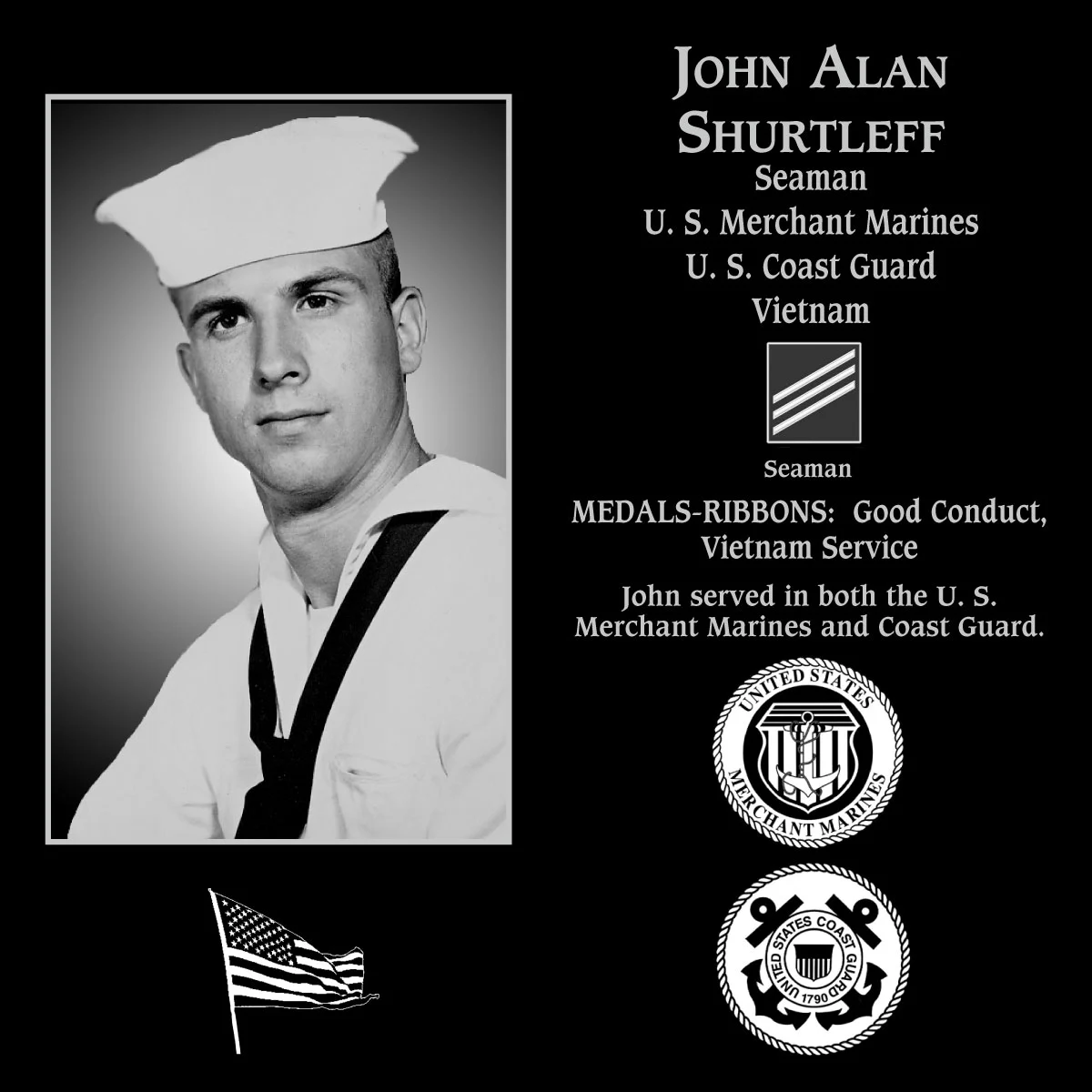 Seaman Airman Fireman John Alan Shurtleff 