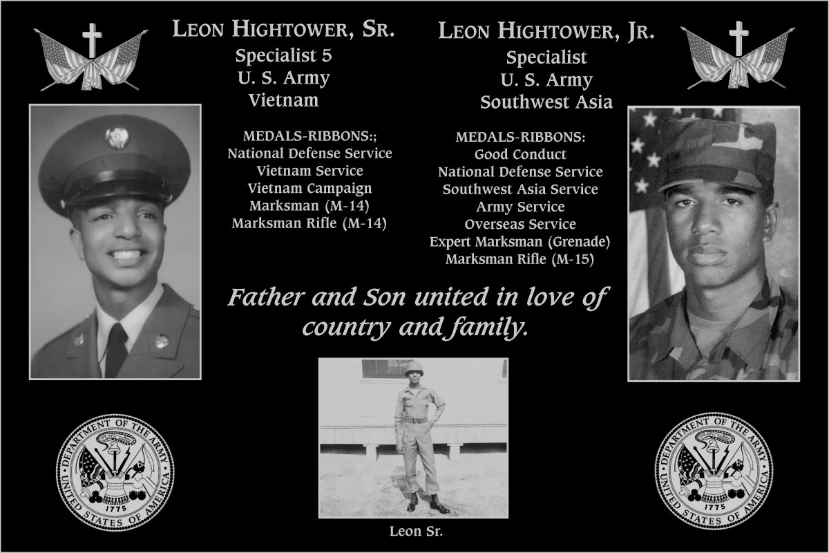 Colonel Leon Hightower sr | Mt. Soledad Virtual Plaque