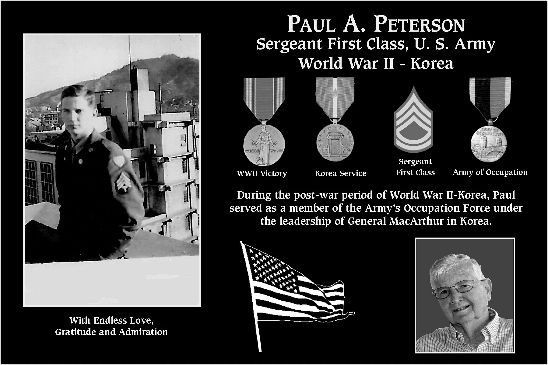 Sergeant First Class Paul A. Peterson | Mt. Soledad Virtual Plaque