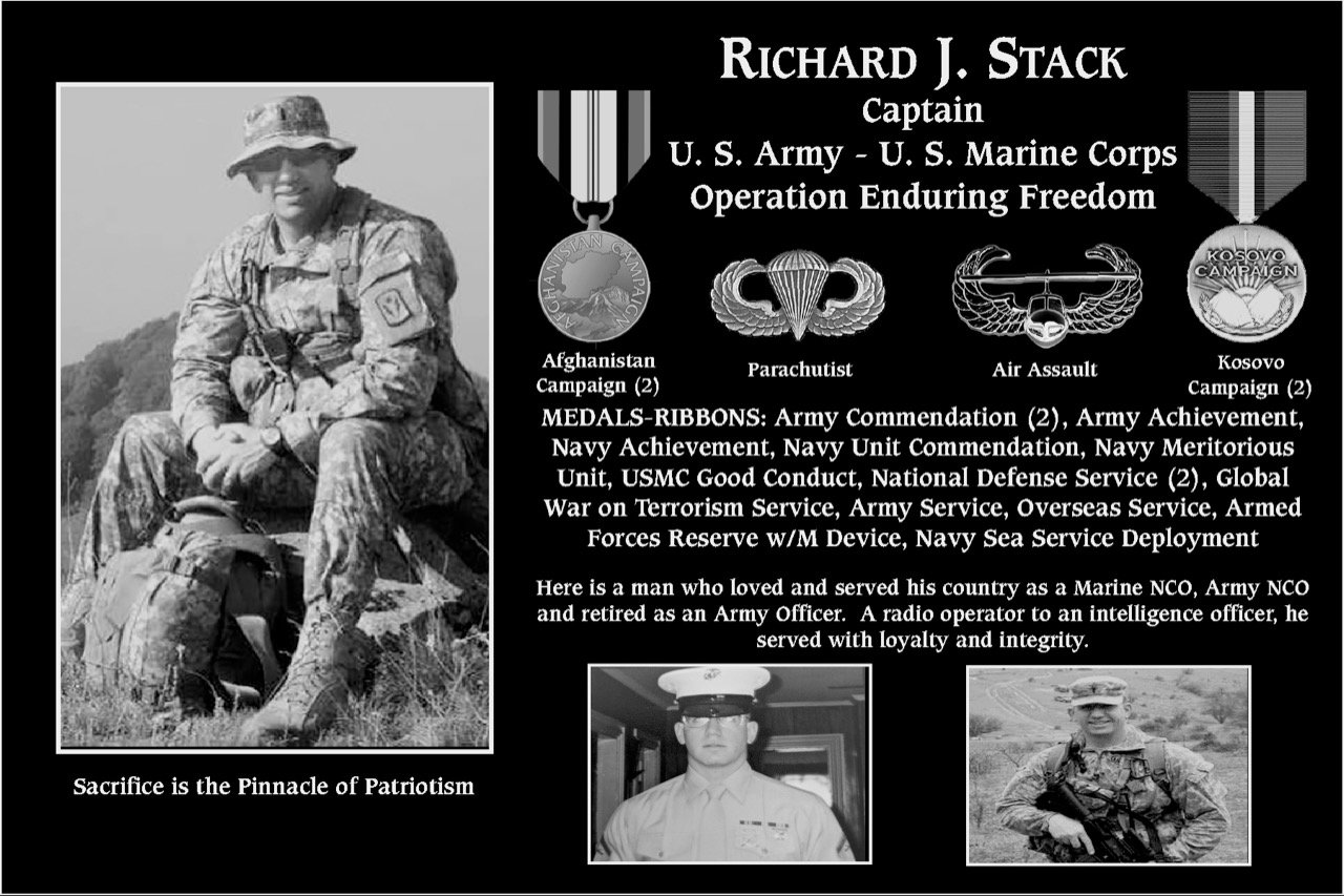 Captain Richard J. Stack | Mt. Soledad Virtual Plaque