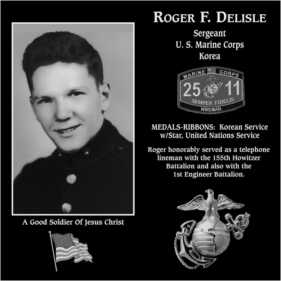 Sergeant Roger F. Delisle | Mt. Soledad Virtual Plaque