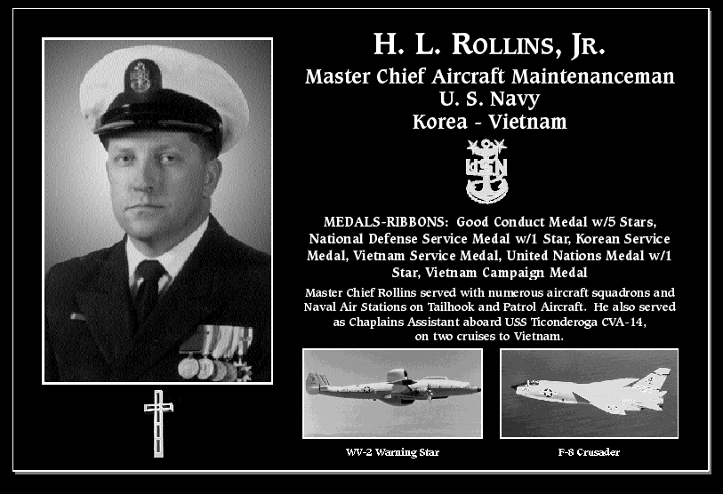 Master Chief Petty Officer H L Rollinson jr | Mt. Soledad Virtual Plaque