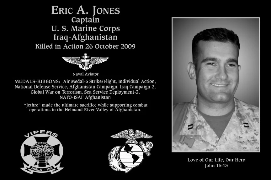 Captain Eric A. Jones | Mt. Soledad Virtual Plaque