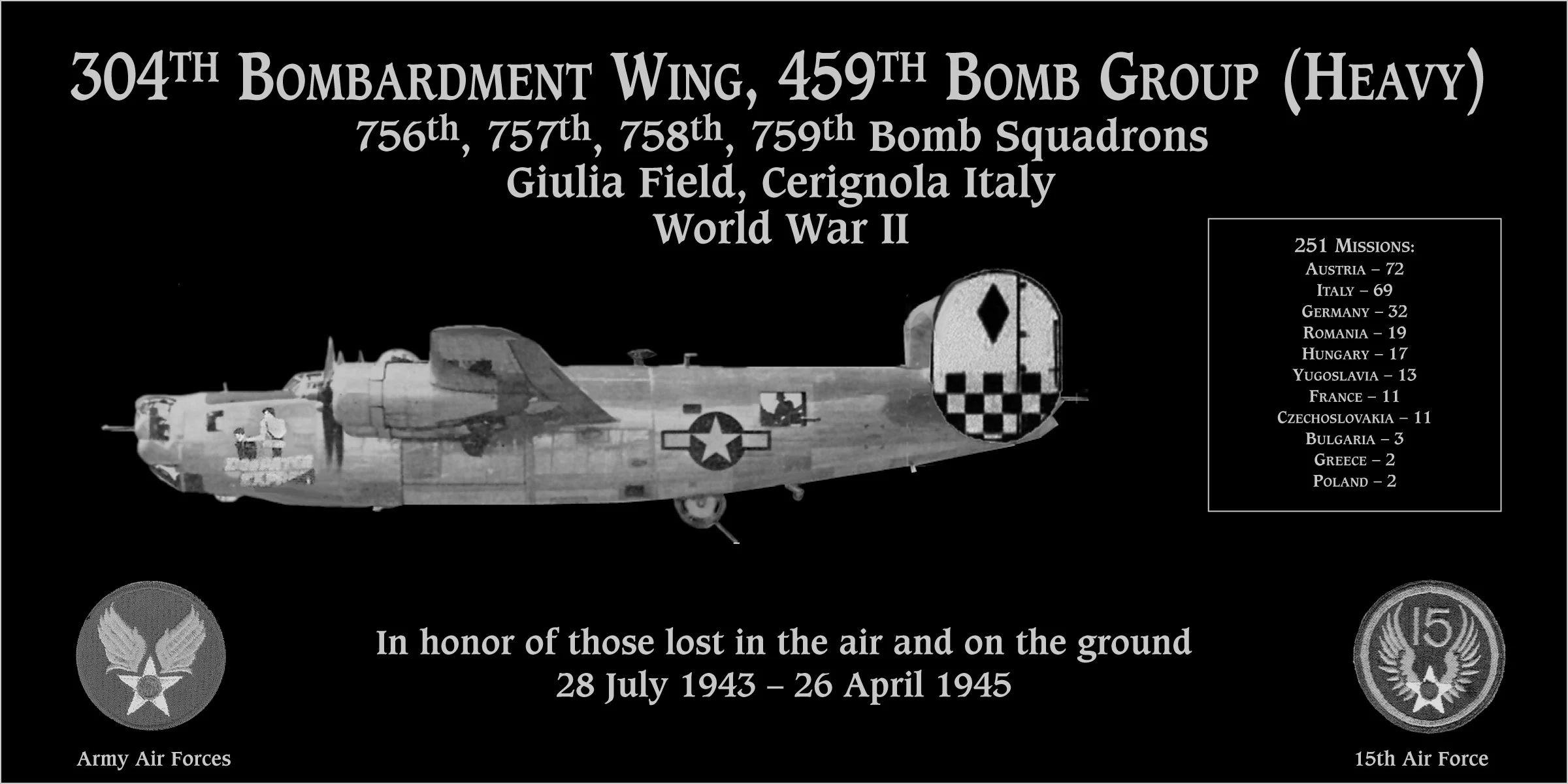 304th Bombardment Wing, 459th Bomb Group (Heavy)