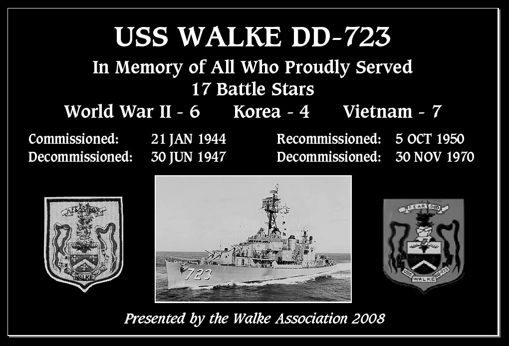 N/A USS Walke DD-723 | Mt. Soledad Virtual Plaque