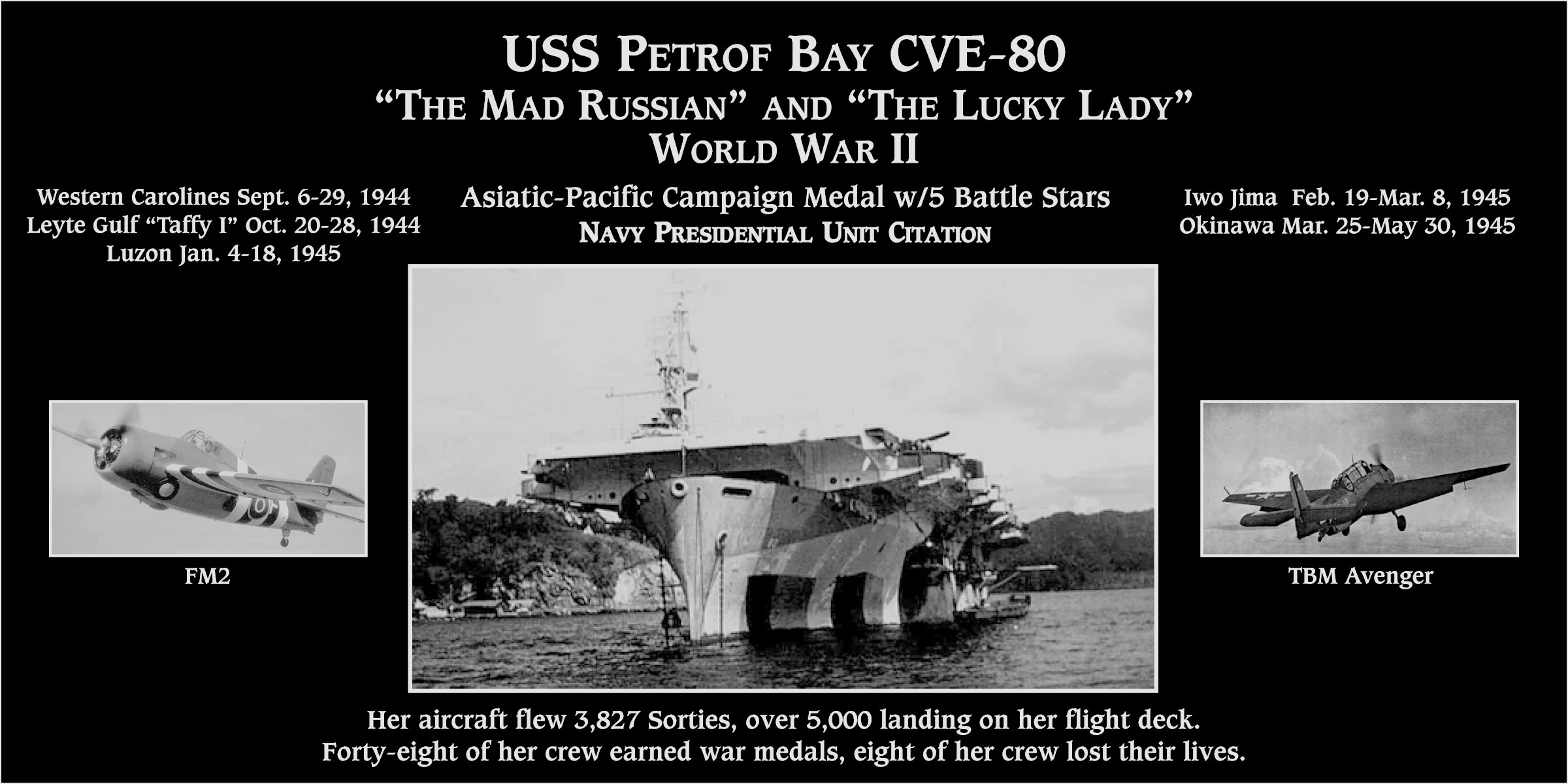 USS Petrof Bay CVE-80