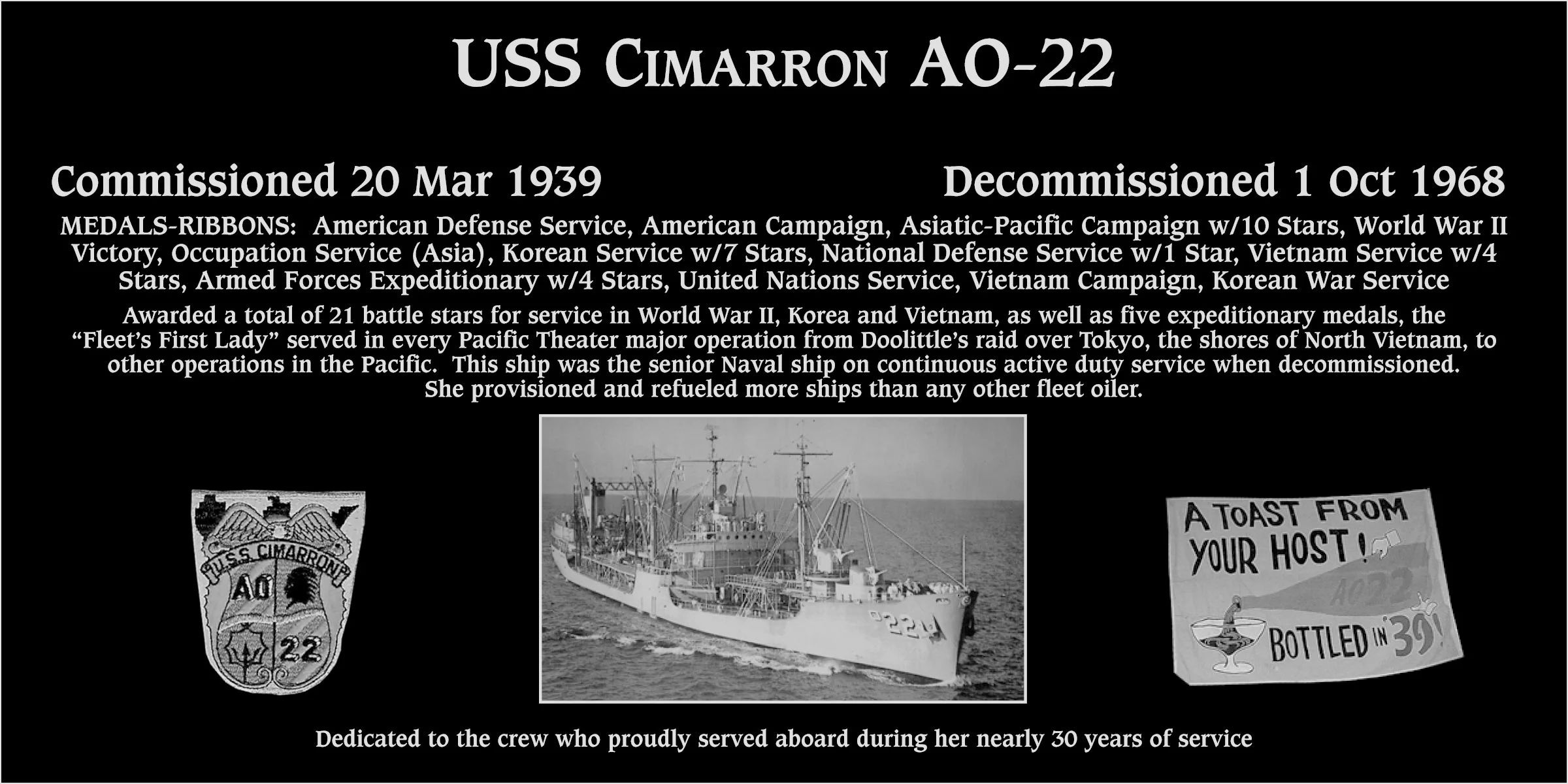 USS Cimarron AO-22