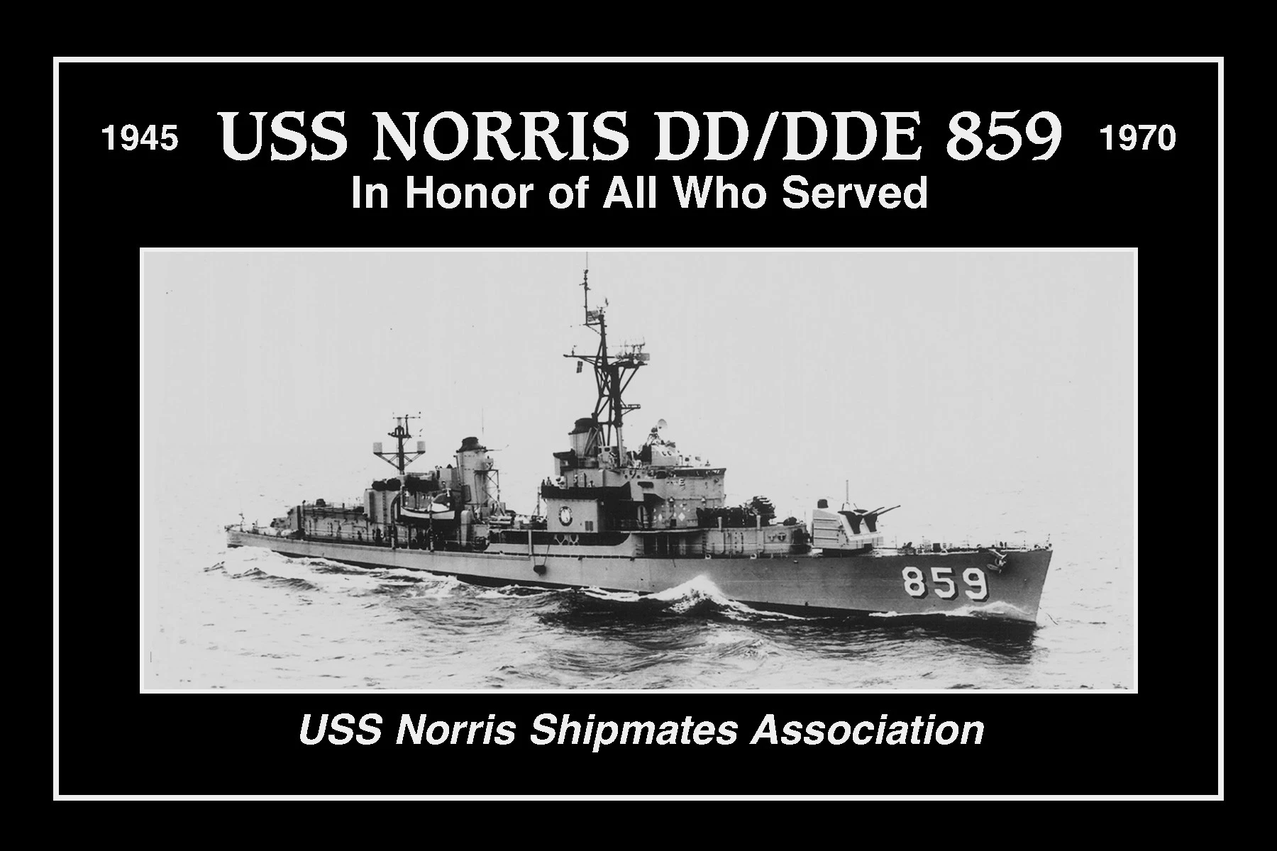 USS Norris DD/DDE 859