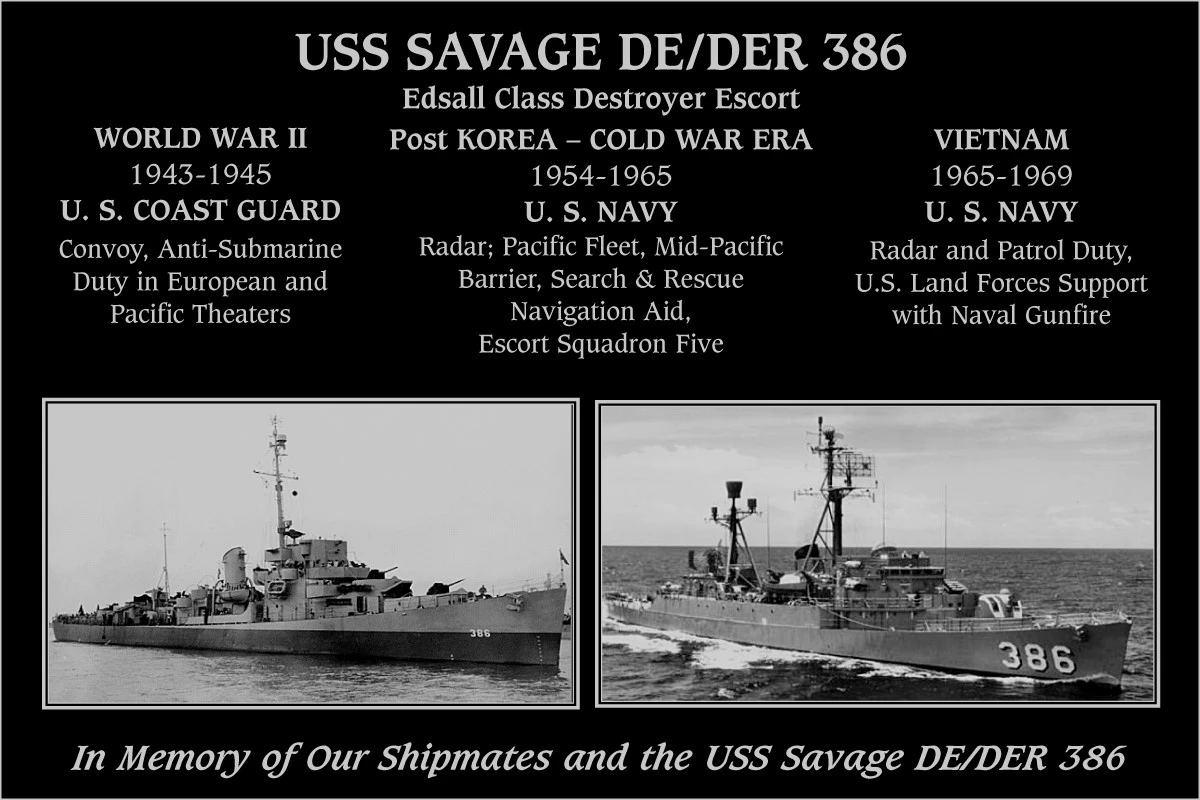 USS Savage DE/DER-386