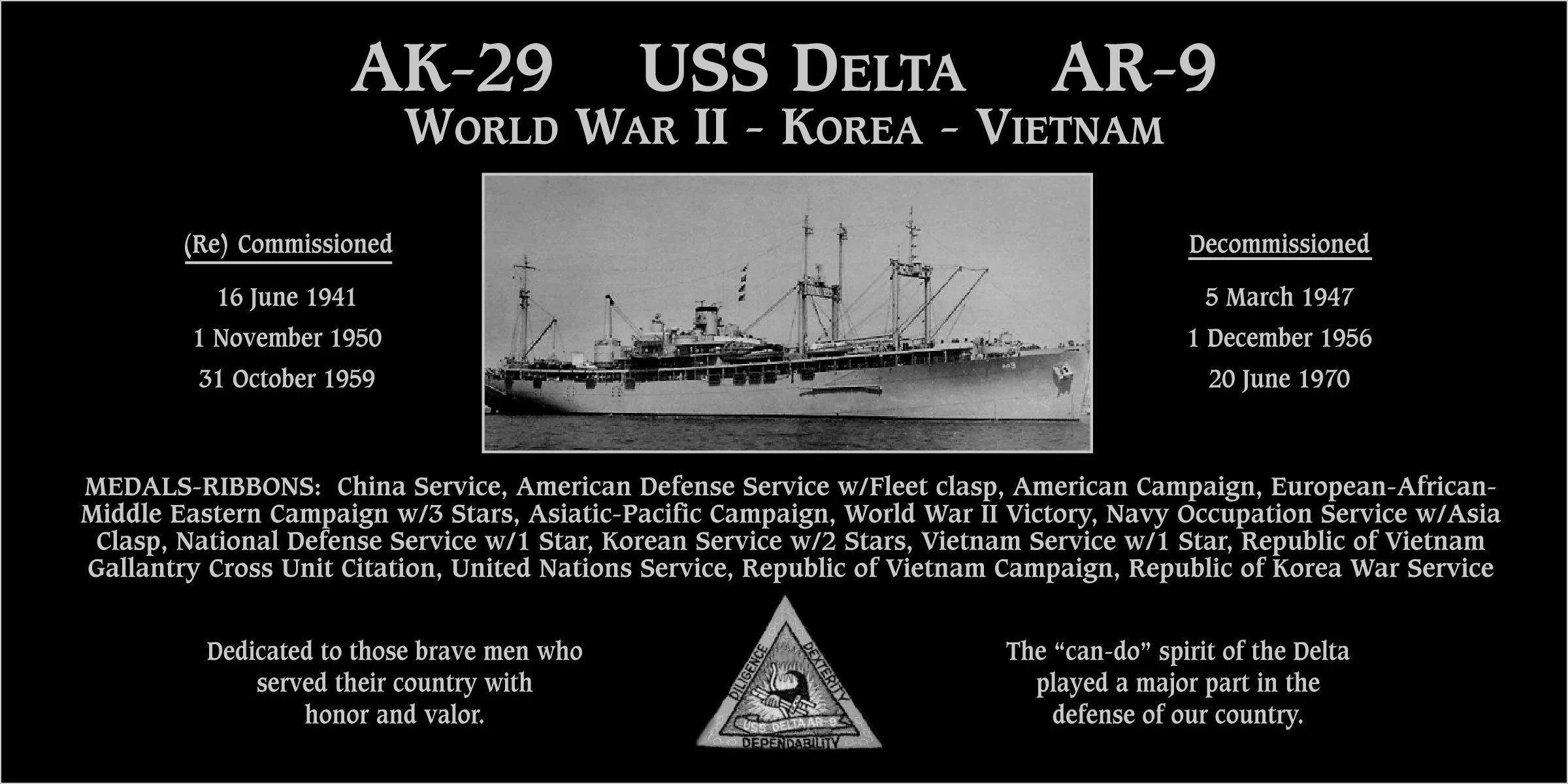 USS Delta AK-29 AR-9